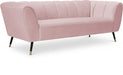 Beaumont Pink Velvet Sofa - 626Pink-S - Vega Furniture