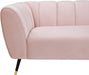 Beaumont Pink Velvet Sofa - 626Pink-S - Vega Furniture