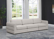 Beckham Beige Linen Textured Modular 114