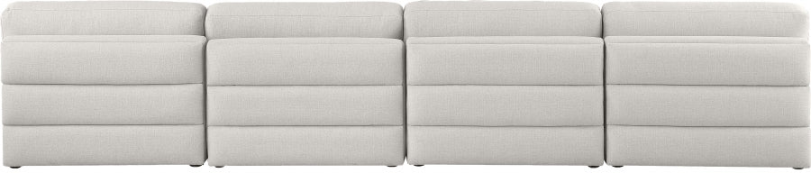 Beckham Beige Linen Textured Modular 152" Sofa - 681Beige-S152B - Vega Furniture