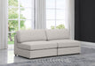 Beckham Beige Linen Textured Modular 76" Loveseat - 681Beige-S76B - Vega Furniture