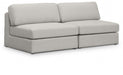 Beckham Beige Linen Textured Modular 76" Loveseat - 681Beige-S76B - Vega Furniture