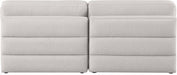 Beckham Beige Linen Textured Modular 76" Loveseat - 681Beige-S76B - Vega Furniture