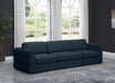 Beckham Blue Linen Textured Modular 114" Sofa - 681Navy-S114A - Vega Furniture