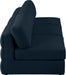 Beckham Blue Linen Textured Modular 114" Sofa - 681Navy-S114B - Vega Furniture