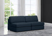 Beckham Blue Linen Textured Modular 76" Sofa - 681Navy-S76B - Vega Furniture