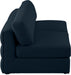 Beckham Blue Linen Textured Modular 76" Sofa - 681Navy-S76B - Vega Furniture