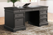 Beckincreek Black Home Office Desk - SET | H778-21L | H778-21R | H778-21T - Vega Furniture