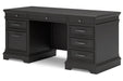 Beckincreek Black Home Office Desk - SET | H778-21L | H778-21R | H778-21T - Vega Furniture