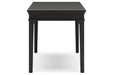 Beckincreek Black Home Office Small Leg Desk - H778-10 - Vega Furniture