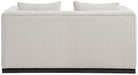 Beige Alfie Linen Textured Fabic Loveseat - 642Beige-L - Vega Furniture