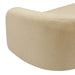 Beige Kali Faux Shearling Teddy Fabric Chair - 186Beige-C - Vega Furniture