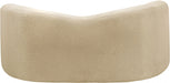 Beige Kali Faux Shearling Teddy Fabric Loveseat - 186Beige-L - Vega Furniture