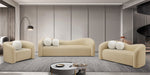 Beige Kali Faux Shearling Teddy Fabric Sofa - 186Beige-S - Vega Furniture