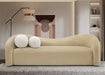 Beige Kali Faux Shearling Teddy Fabric Sofa - 186Beige-S - Vega Furniture