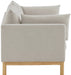 Beige Langham Linen Textured Fabric Sofa - 157Beige-S - Vega Furniture