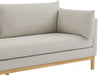 Beige Langham Linen Textured Fabric Sofa - 157Beige-S - Vega Furniture