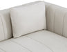 Beige Lucia Linen Textured Fabric Loveseat - 655Beige-L - Vega Furniture