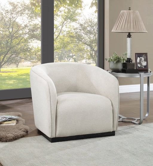 Beige Mylah Polyester Fabric Chair - 675Beige-C - Vega Furniture