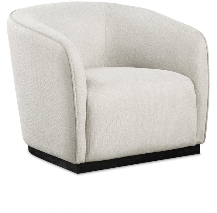 Beige Mylah Polyester Fabric Chair - 675Beige-C - Vega Furniture