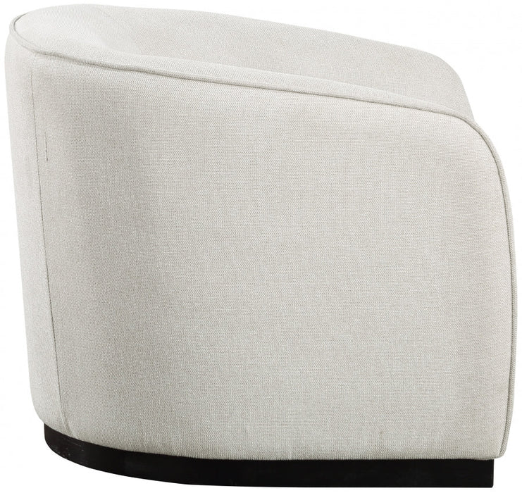 Beige Mylah Polyester Fabric Chair - 675Beige-C - Vega Furniture