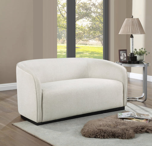 Beige Mylah Polyester Fabric Loveseat - 675Beige-L - Vega Furniture