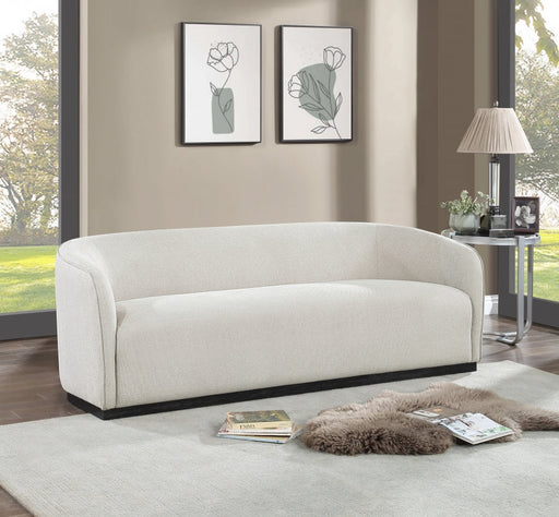 Beige Mylah Polyester Fabric Sofa - 675Beige-S - Vega Furniture