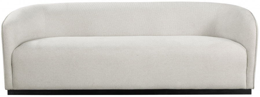 Beige Mylah Polyester Fabric Sofa - 675Beige-S - Vega Furniture