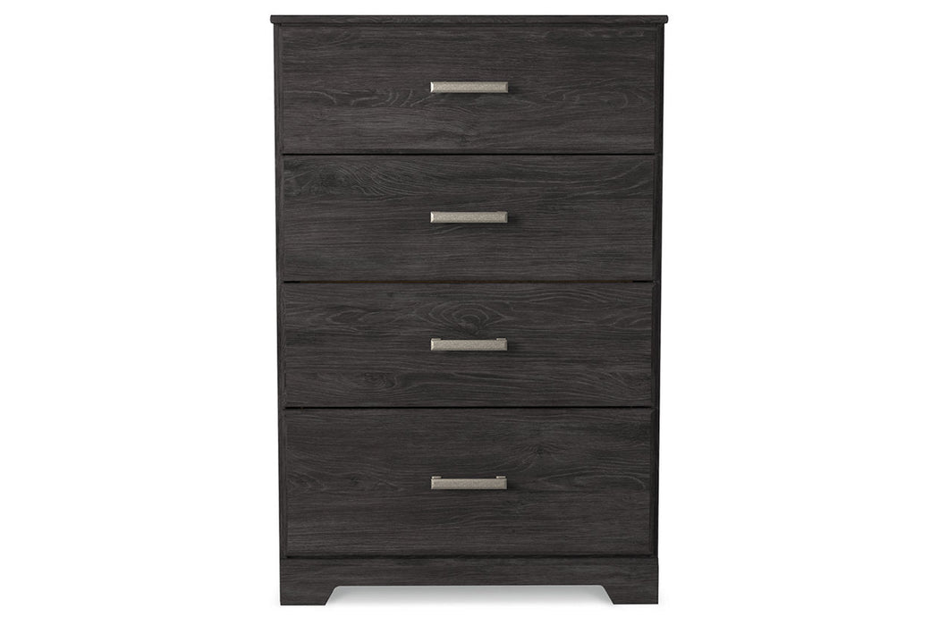 Belachime Black Chest of Drawers - B2589-44 - Vega Furniture