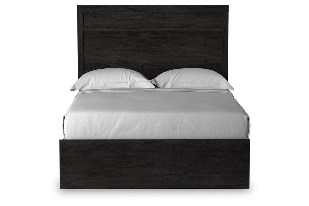 Belachime Black Full Panel Bed - SET | B2589-55 | B2589-86 - Vega Furniture