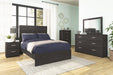 Belachime Black Panel Youth Bedroom Set - SET | B2589-55 | B2589-86 | B2589-92 | B2589-44 - Vega Furniture