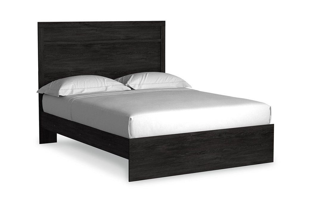 Belachime Black Queen Panel Bed - SET | B2589-71 | B2589-96 - Vega Furniture