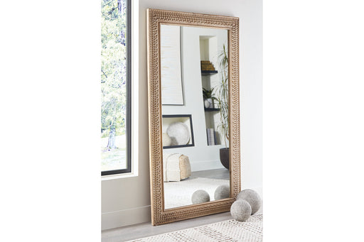 Belenburg Washed Brown Floor Mirror - A8010274 - Vega Furniture