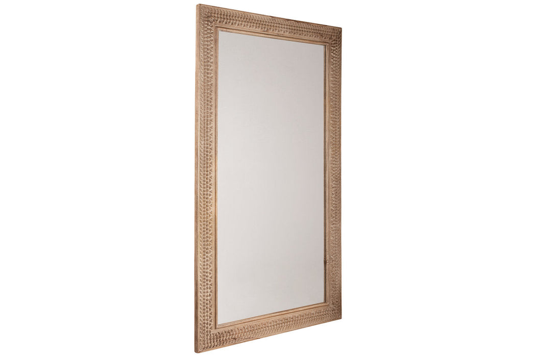 Belenburg Washed Brown Floor Mirror - A8010274 - Vega Furniture