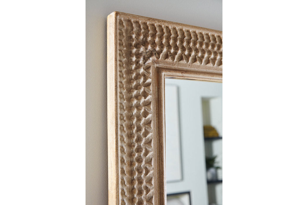 Belenburg Washed Brown Floor Mirror - A8010274 - Vega Furniture