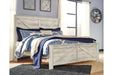 Bellaby Whitewash King Crossbuck Panel Bed - SET | B331-156 | B331-158 | B331-197 - Vega Furniture