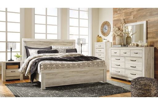 Bellaby Whitewash King Panel Bed - SET | B331-56 | B331-58 | B331-97 - Vega Furniture