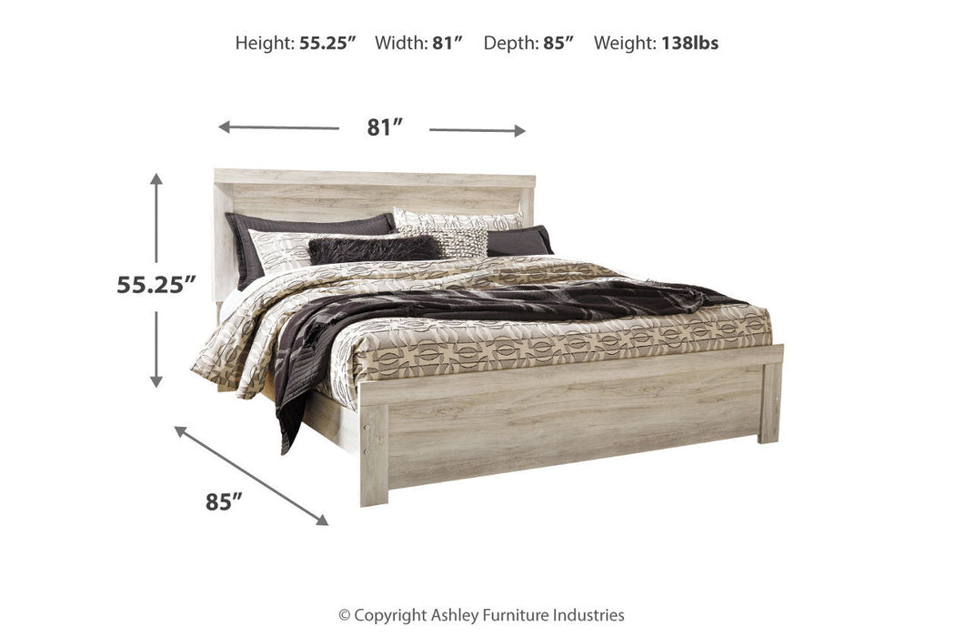 Bellaby Whitewash King Panel Bed - SET | B331-56 | B331-58 | B331-97 - Vega Furniture