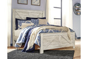 Bellaby Whitewash Queen Crossbuck Panel Bed - SET | B331-154 | B331-157 | B331-196 - Vega Furniture