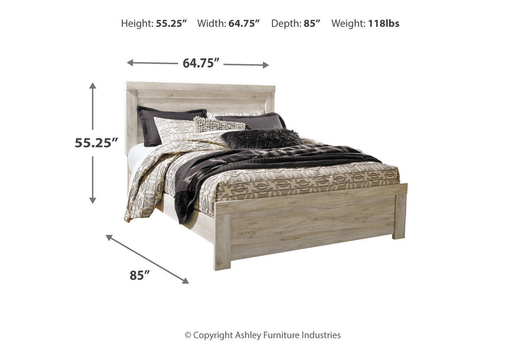 Bellaby Whitewash Queen Panel Bed - SET | B331-54 | B331-57 | B331-96 - Vega Furniture
