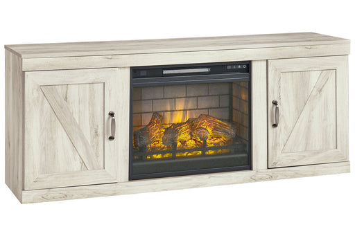Bellaby Whitewash TV Stand with Electric Fireplace - SET | EW0331-268 | W100-101 - Vega Furniture