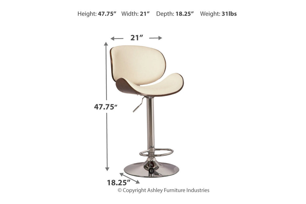 Bellatier Bone Adjustable Height Barstool - D120-630 - Vega Furniture