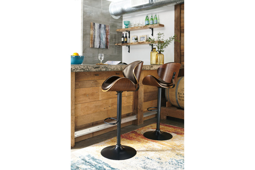 Bellatier Brown Adjustable Height Barstool - D120-530 - Vega Furniture