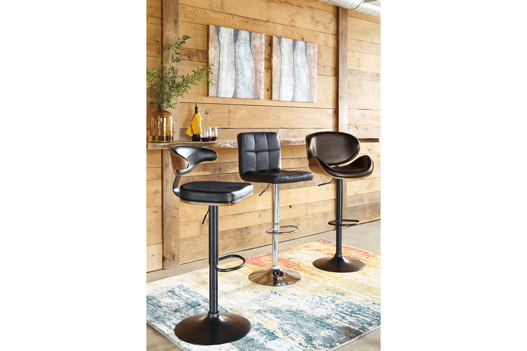 Bellatier Brown Adjustable Height Barstool - D120-530 - Vega Furniture