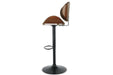 Bellatier Brown Adjustable Height Barstool - D120-530 - Vega Furniture