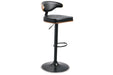 Bellatier Brown/Black Adjustable Height Barstool - D120-330 - Vega Furniture