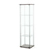 Bellatrix Cappuccino/Clear Rectangular 4-Shelf Curio Cabinet - 950172 - Vega Furniture