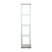 Bellatrix Cappuccino/Clear Rectangular 4-Shelf Curio Cabinet - 950172 - Vega Furniture