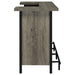 Bellemore Gray Driftwood/Black Bar Unit with Footrest - 182105 - Vega Furniture