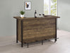 Bellemore Rustic Oak Rectangular Storage Bar Unit - 182104 - Vega Furniture